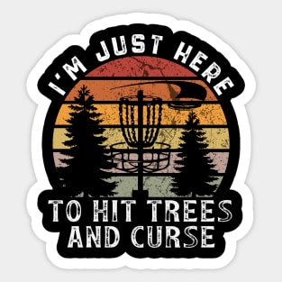 Funny Disc Golf Sticker